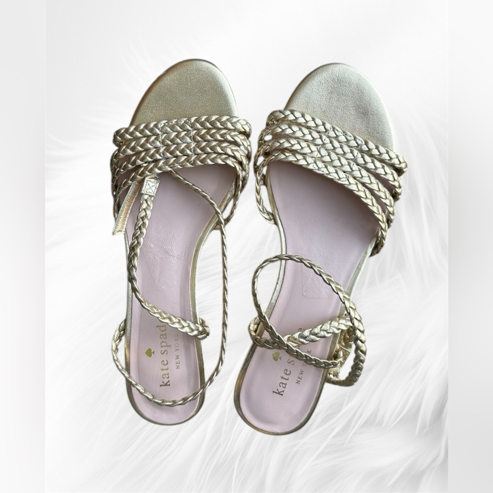 Kate Spade gold sandals